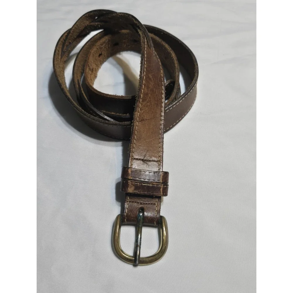 Genuine Soft Leather Brown Braided 1